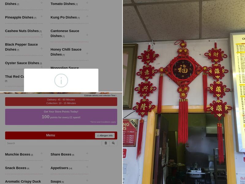 Golden Treasure Menu