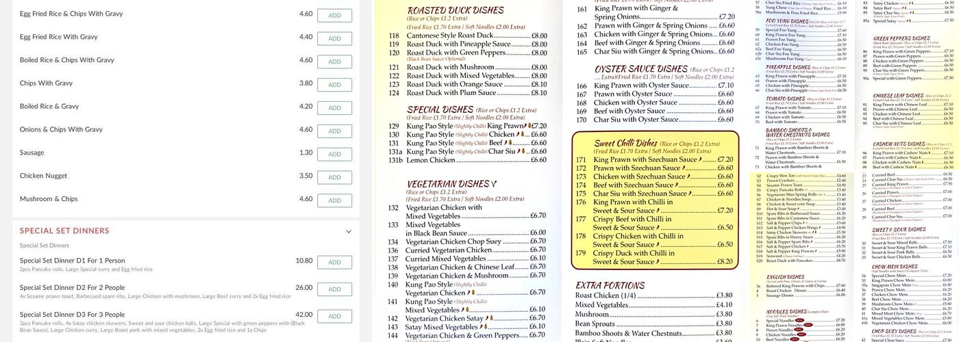 Wing Hing Menu