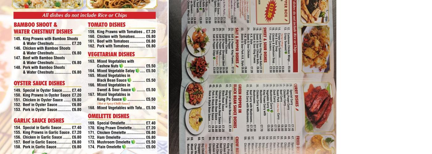 Willerby Kitchen Menu