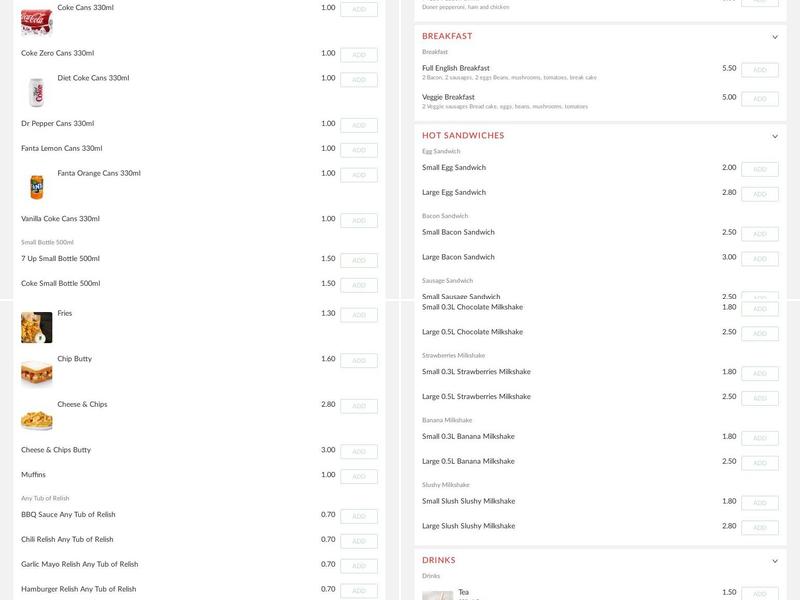 House of panini HU2 8PW Menu