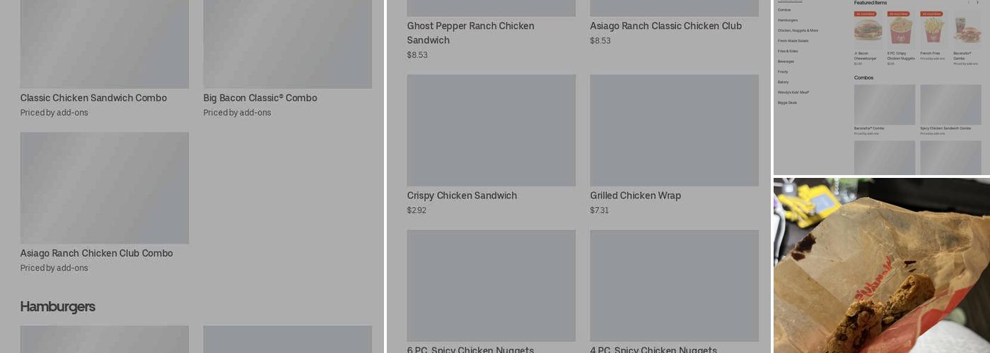 Wendy's Menu