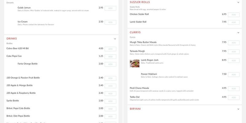 Tapasya Kitchen Menu