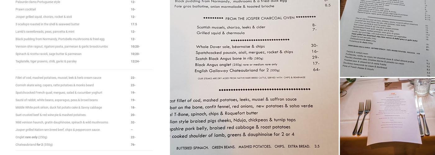The Fox & Hounds Restaurant & Pub Menu