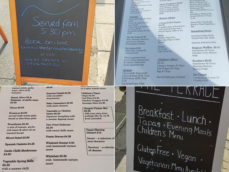The Terrace Menu