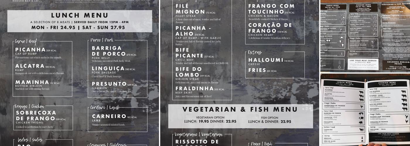 Estábulo Rodizio Bar & Grill - York Menu