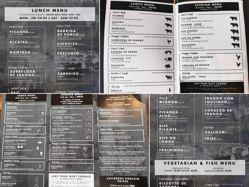 Estábulo Rodizio Bar & Grill - York Menu