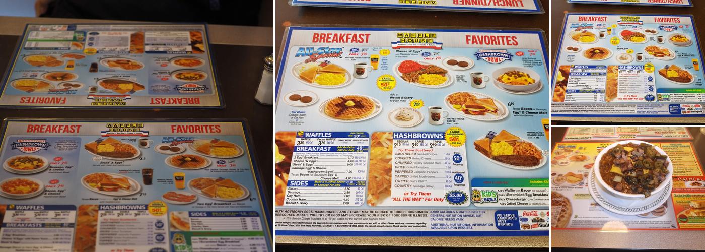 Waffle House Menu