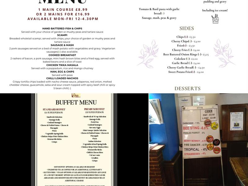 The Glen Menu