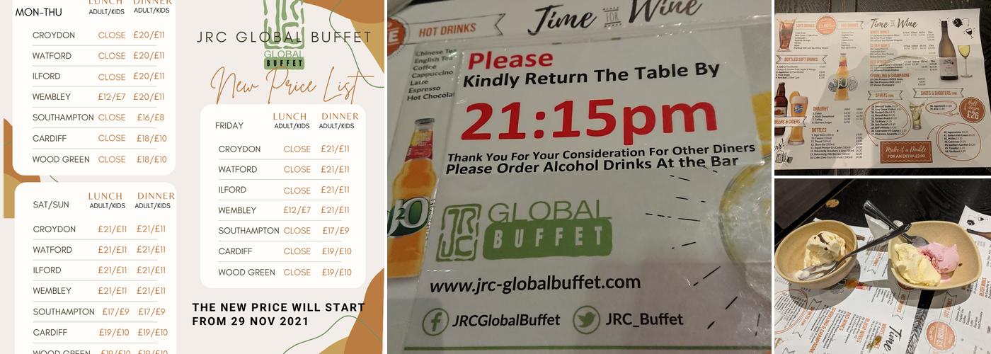 JRC Global Buffet Menu