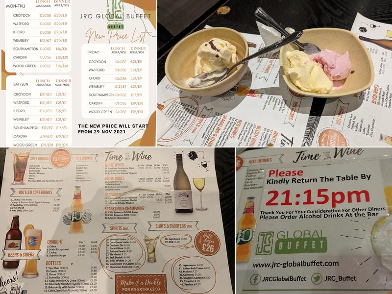 JRC Global Buffet Menu