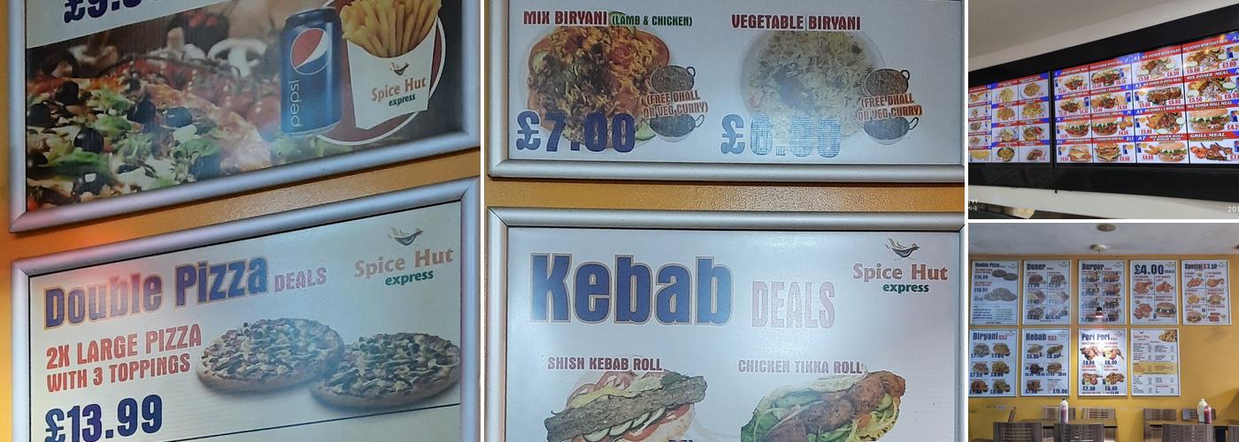 Spice Hut Express Menu