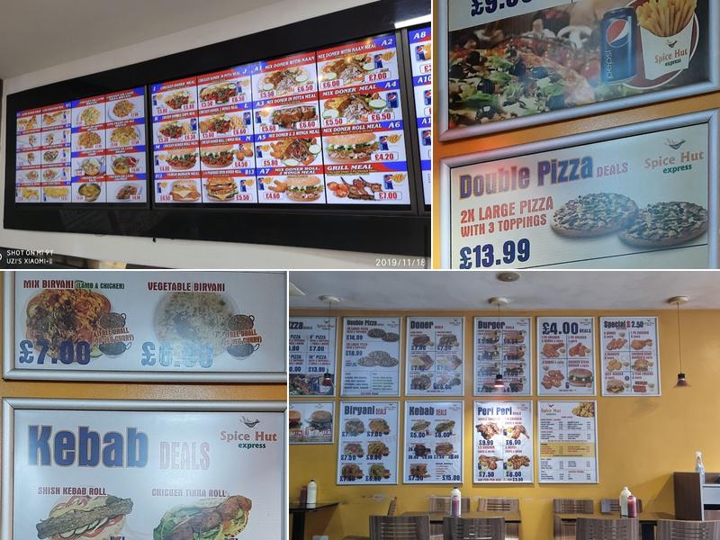 Spice Hut Express Menu