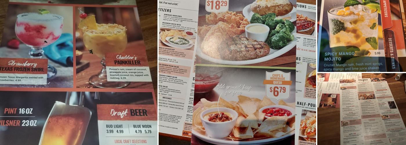 Cheddar's Scratch Kitchen Menu