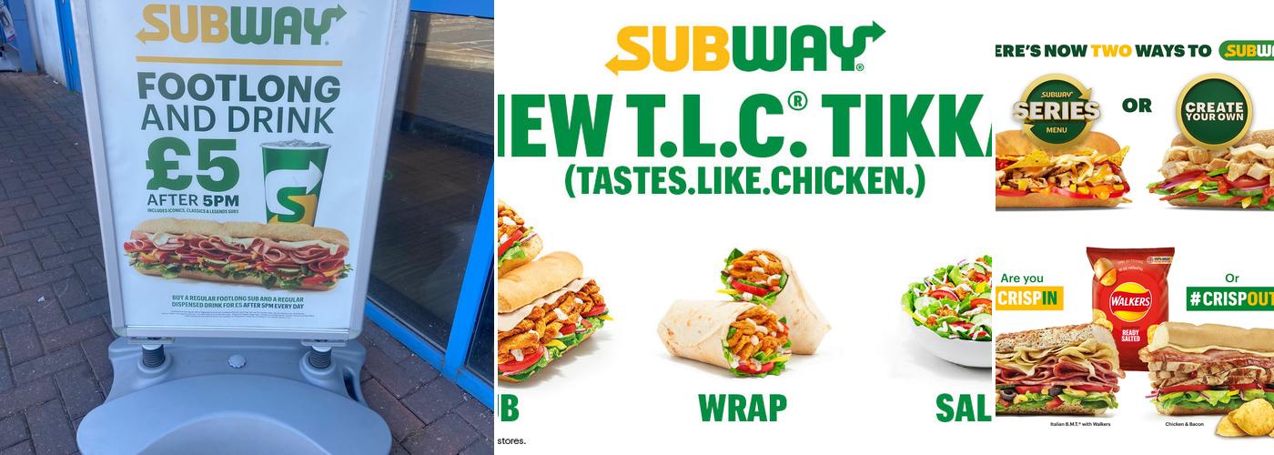Subway Menu