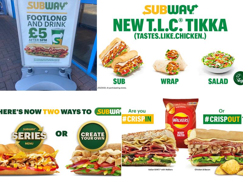 Subway Menu
