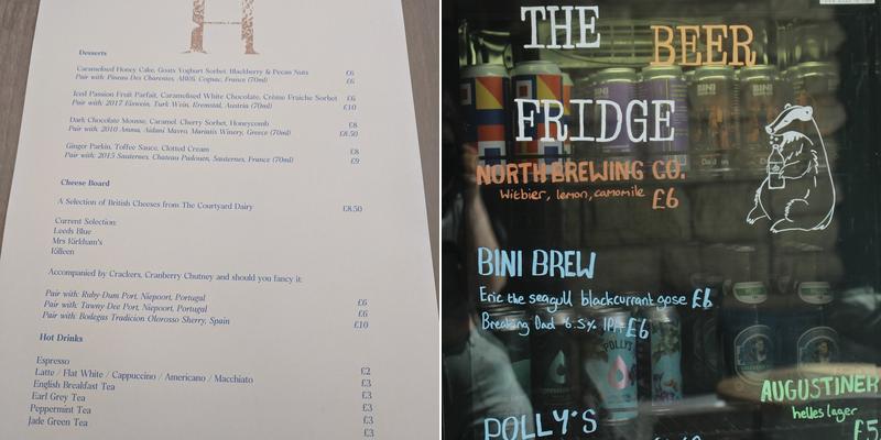 Joel's Menu