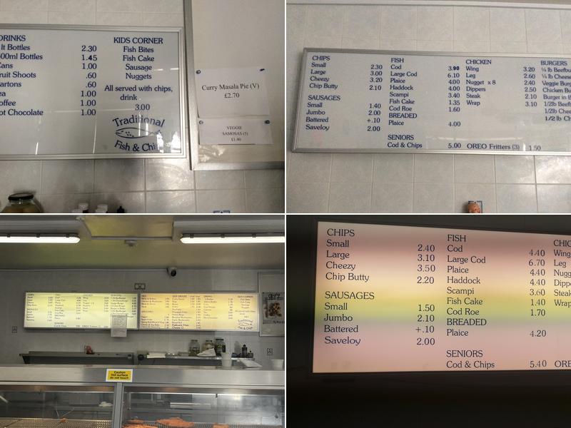 West Street Fish & Chips Menu