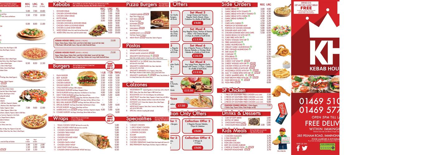 Kebab House Menu