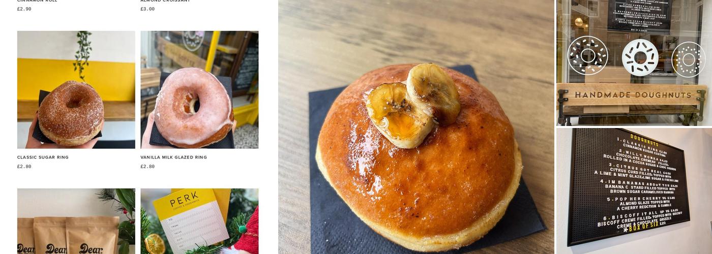 Perk Coffee + Doughnuts Menu