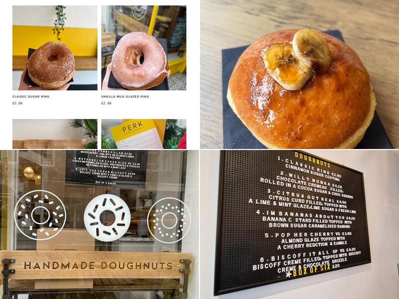 Perk Coffee + Doughnuts Menu