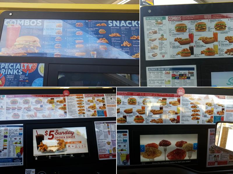 Sonic Drive-In Menu