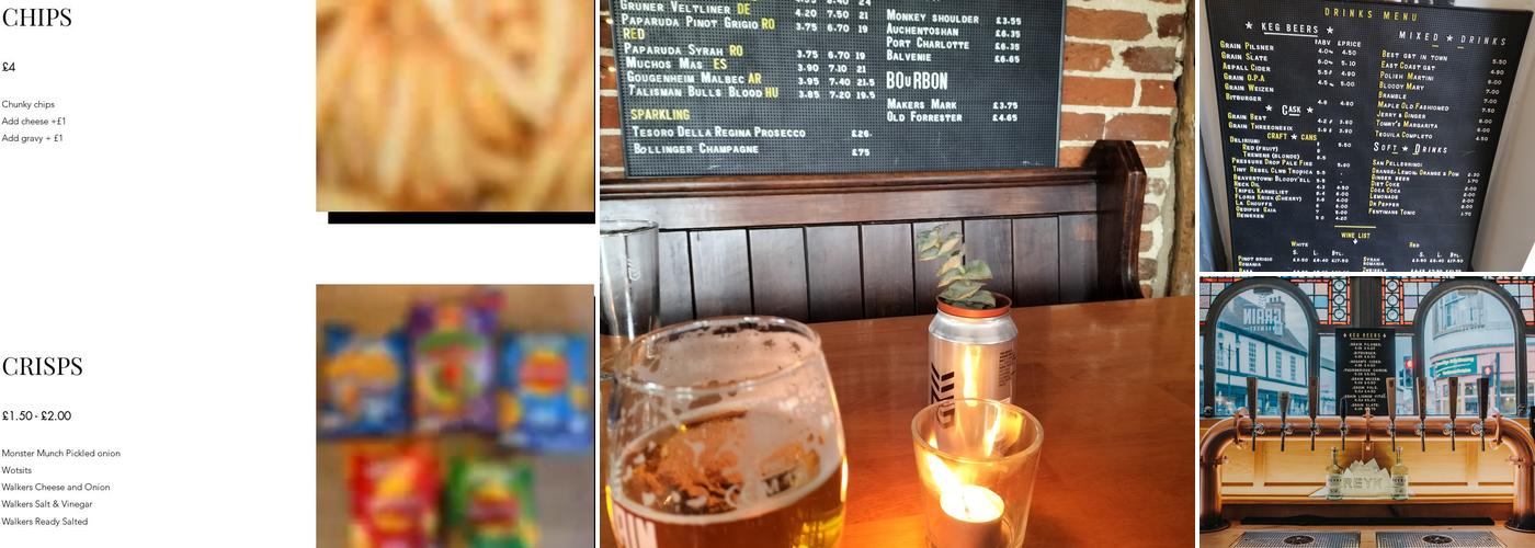 The Spread Eagle Menu