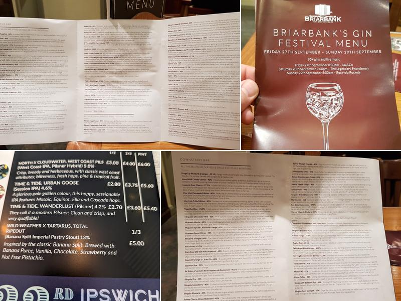 Briarbank Brewing Company Menu