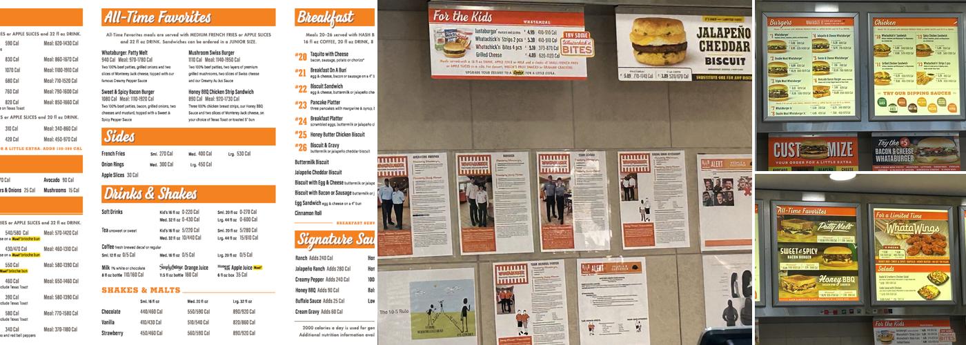 Whataburger Menu
