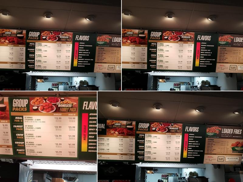 Wingstop Menu