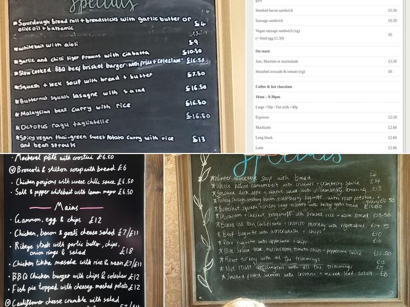 The Woolpack Menu
