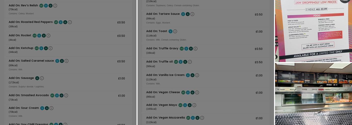 Revolution Ipswich Menu