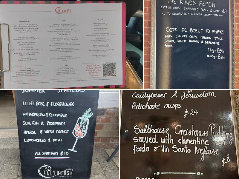 The Eaterie @ the Salthouse Harbour Hotel Menu