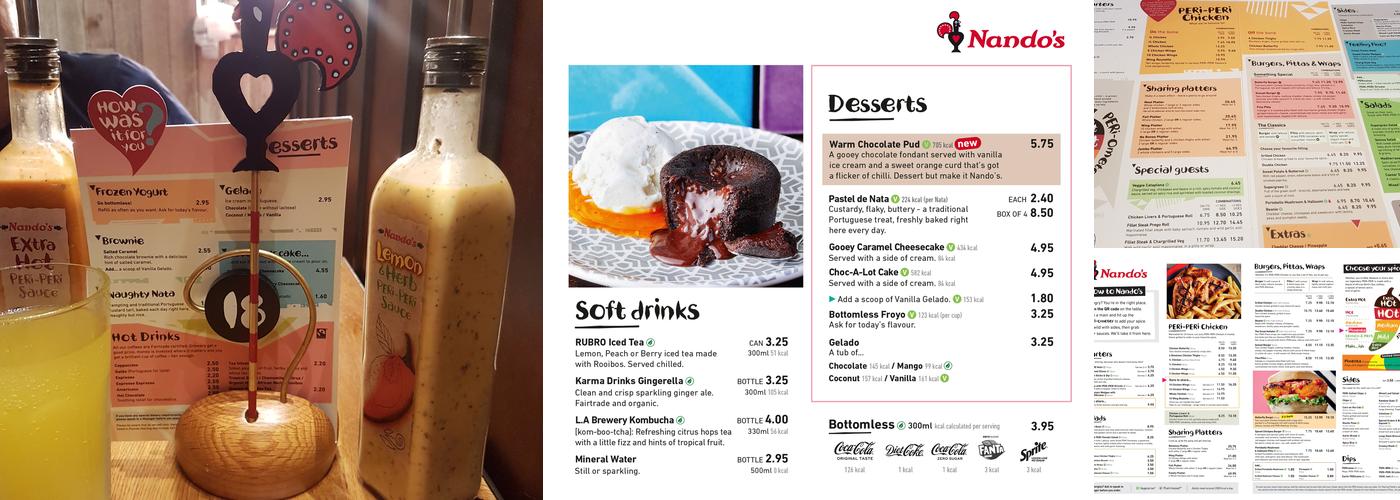 Nando's Ipswich - Euro Retail Park Menu