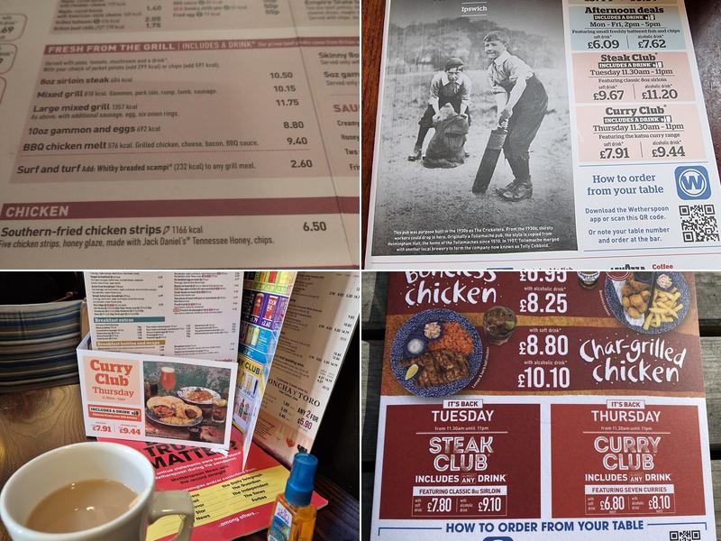 The Cricketers - JD Wetherspoon Menu