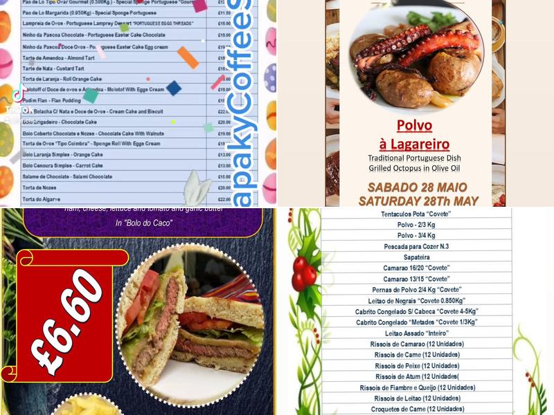 Papaky Coffee Shop Menu