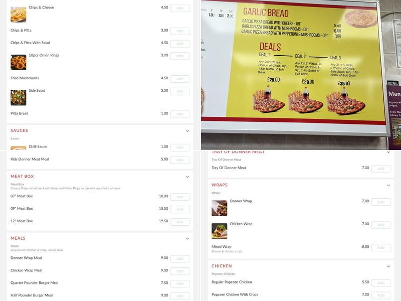 Tony's Pizza & Grill Menu