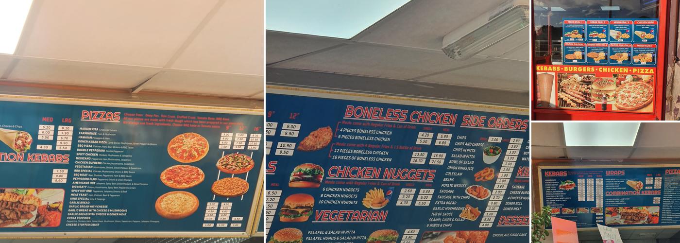 Mamma Mia Pizza Grill And Kebab Menu