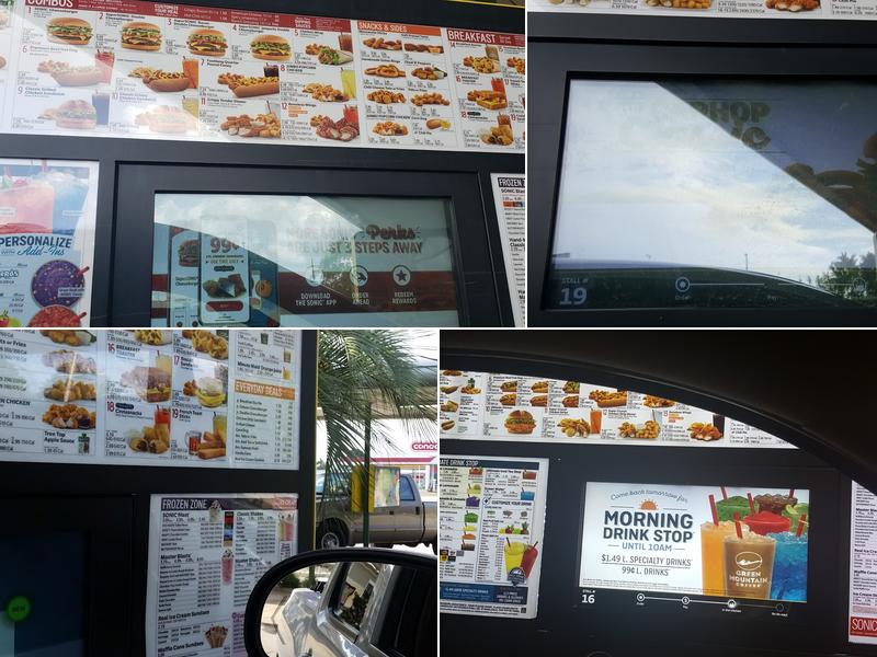 Sonic Drive-In Menu