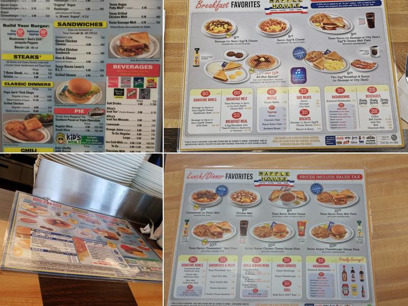 Waffle House Menu