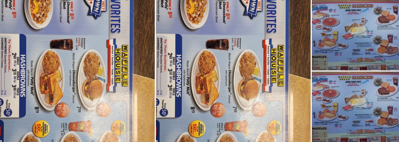 Waffle House Menu
