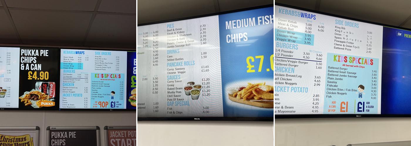 Nacton Road Fish Bar Menu