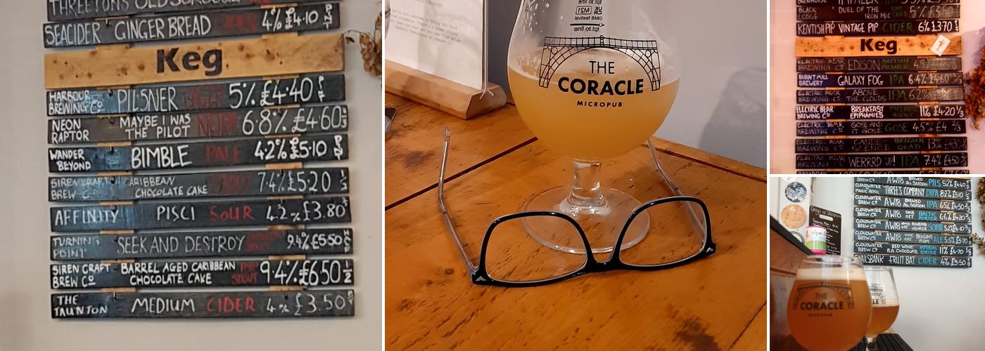 The Coracle Micropub Menu