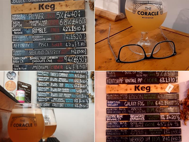 The Coracle Micropub Menu