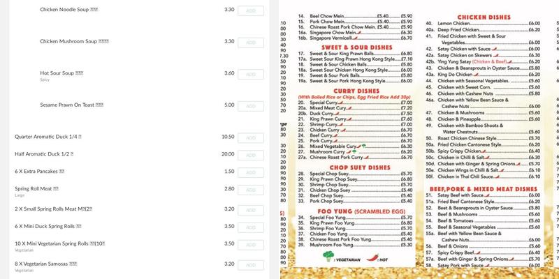 Jumbo Chinese Takeaway Menu