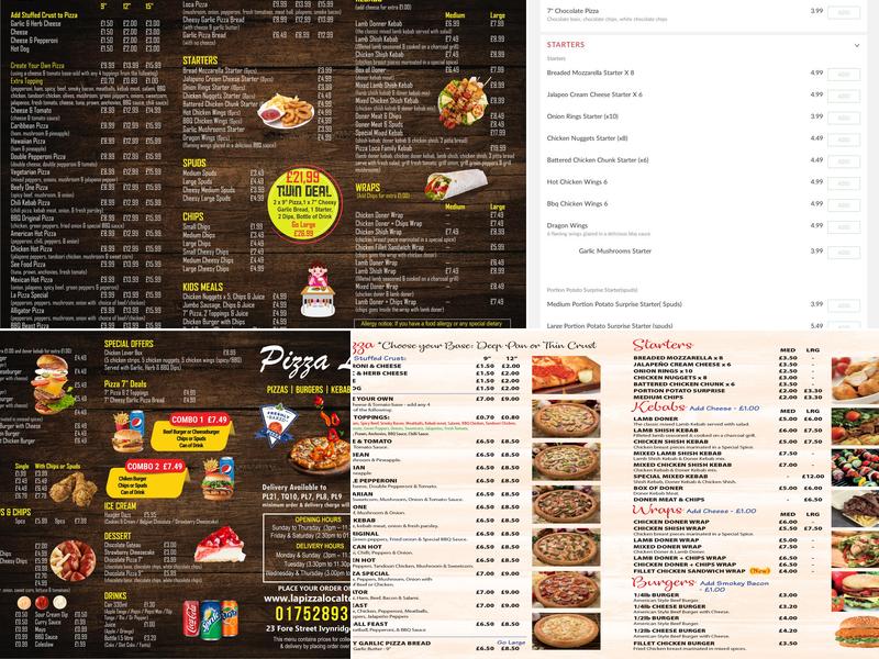 La Pizza Loca Menu