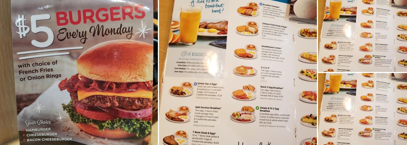 IHOP Menu