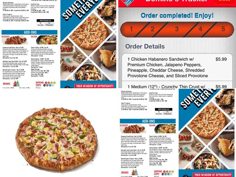 Domino's Pizza Menu