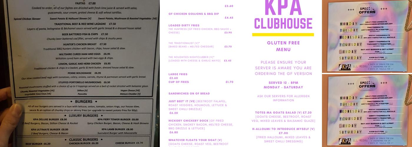 Keele Postgraduate Association (KPA) Menu