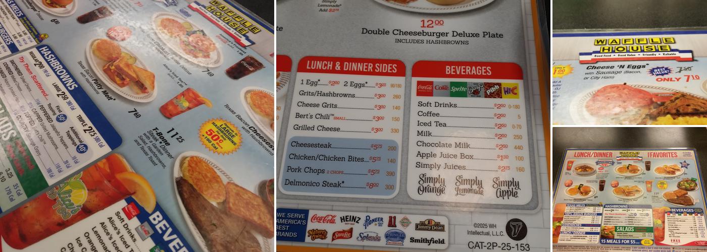 Waffle House Menu