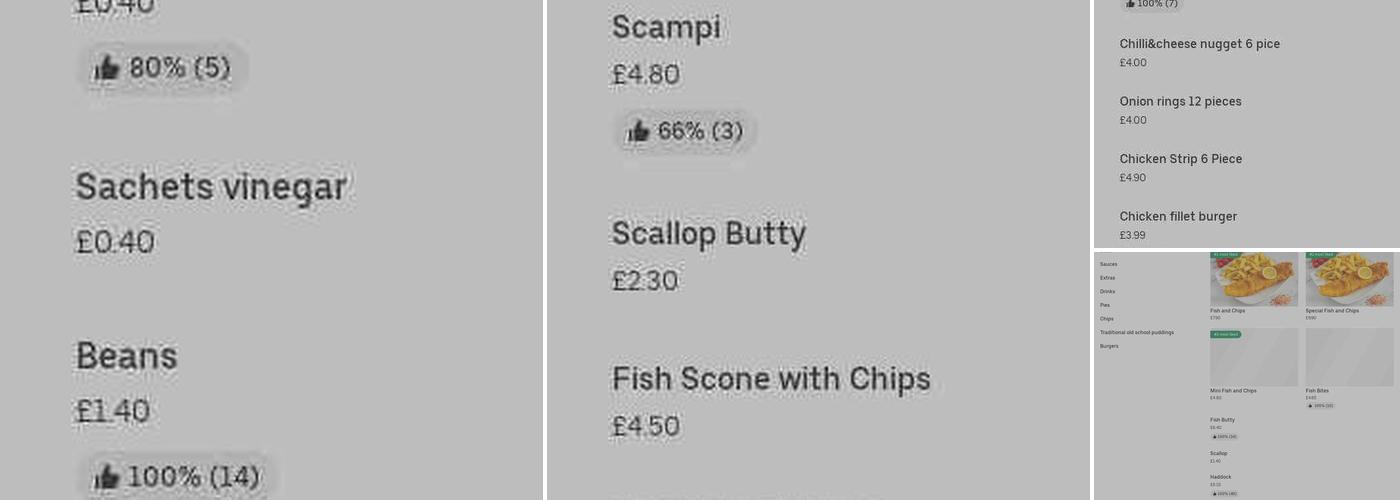Utley Fisheries Menu
